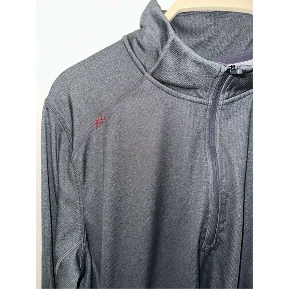Rhone Large Grey 1/4 Quarter Zip Commuter Performance Pullover - Picture 2 of 5